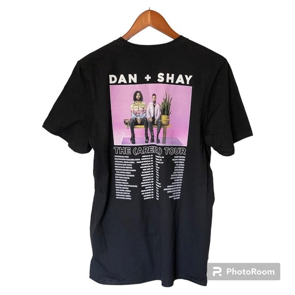 Dan + Shay Concert T-Shirt 2021 The Arena Tour Black Short Sleeve Size M - Picture 2 of 5